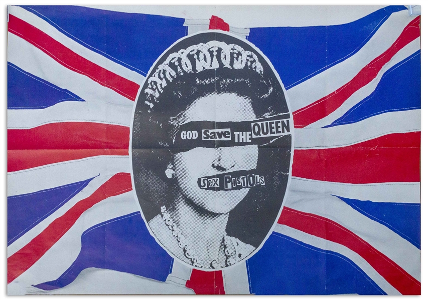Sex Pistols 1977 God Save the Queen Poster